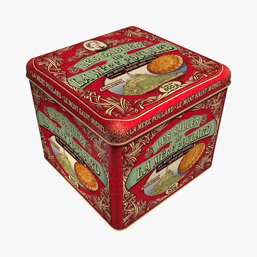 Sablés – 500g Metalldose Sablés – die Biscuits von La Mère Poulard