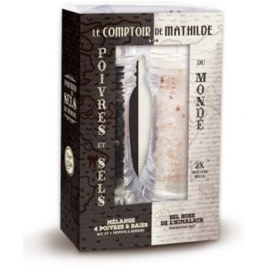 Gewürzmühlenset mit Himalaya-Salz und Pfeffer